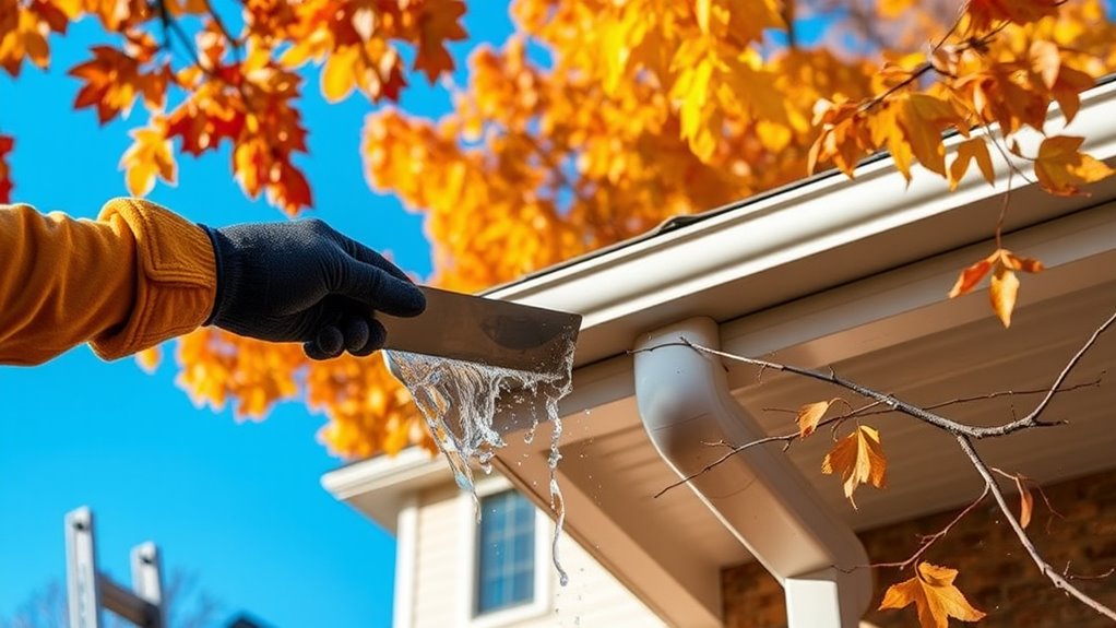 maintaining rain gutter function